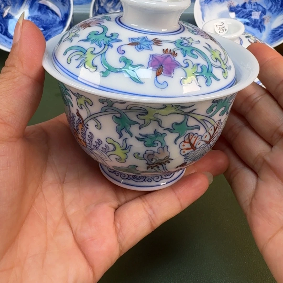 景德镇纯手绘茶具圆圆224