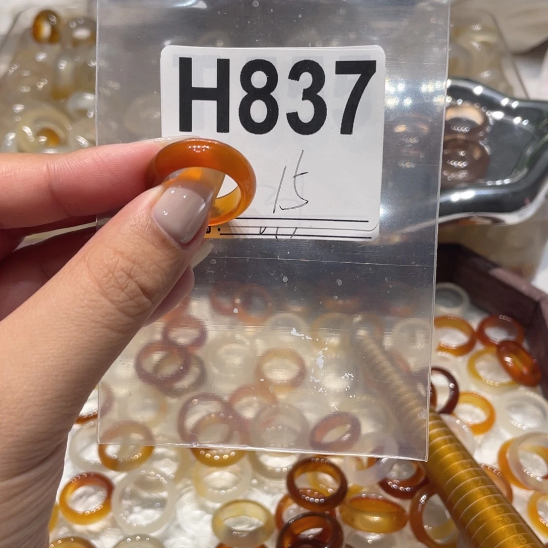 玛瑙/玉髓未镶嵌戒指837