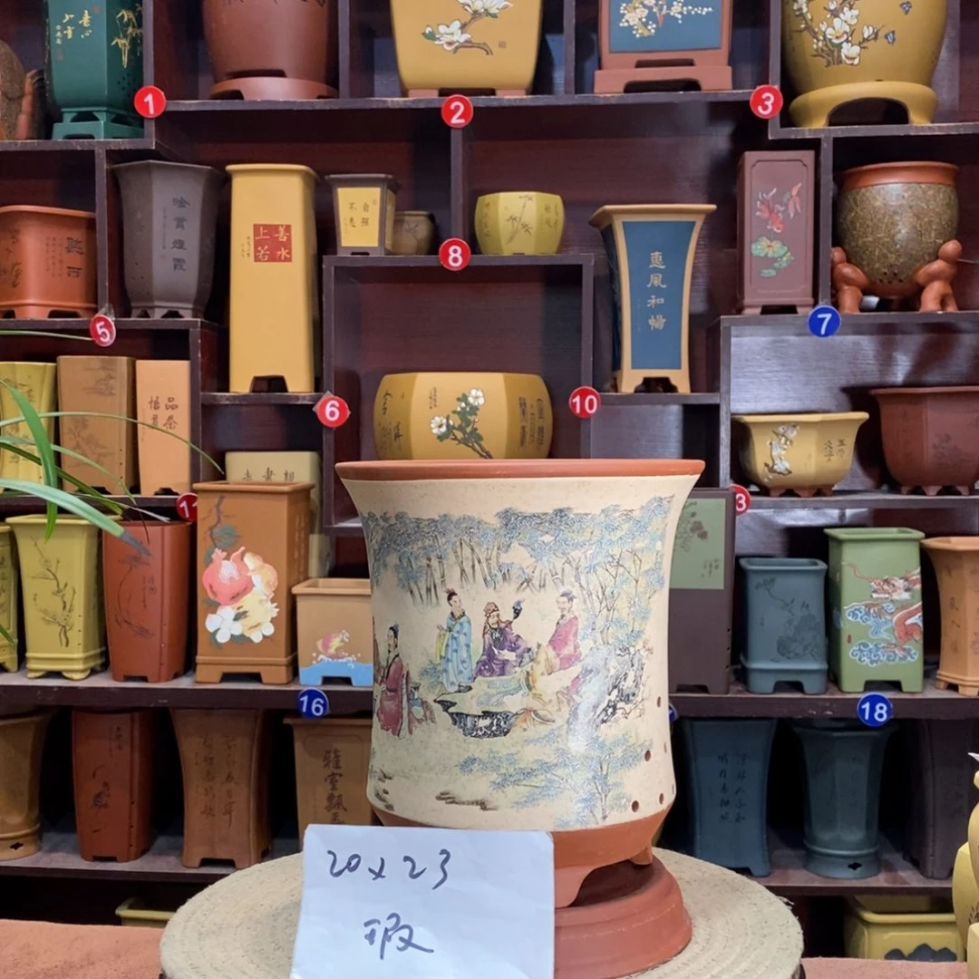 紫砂艺术紫砂花盆