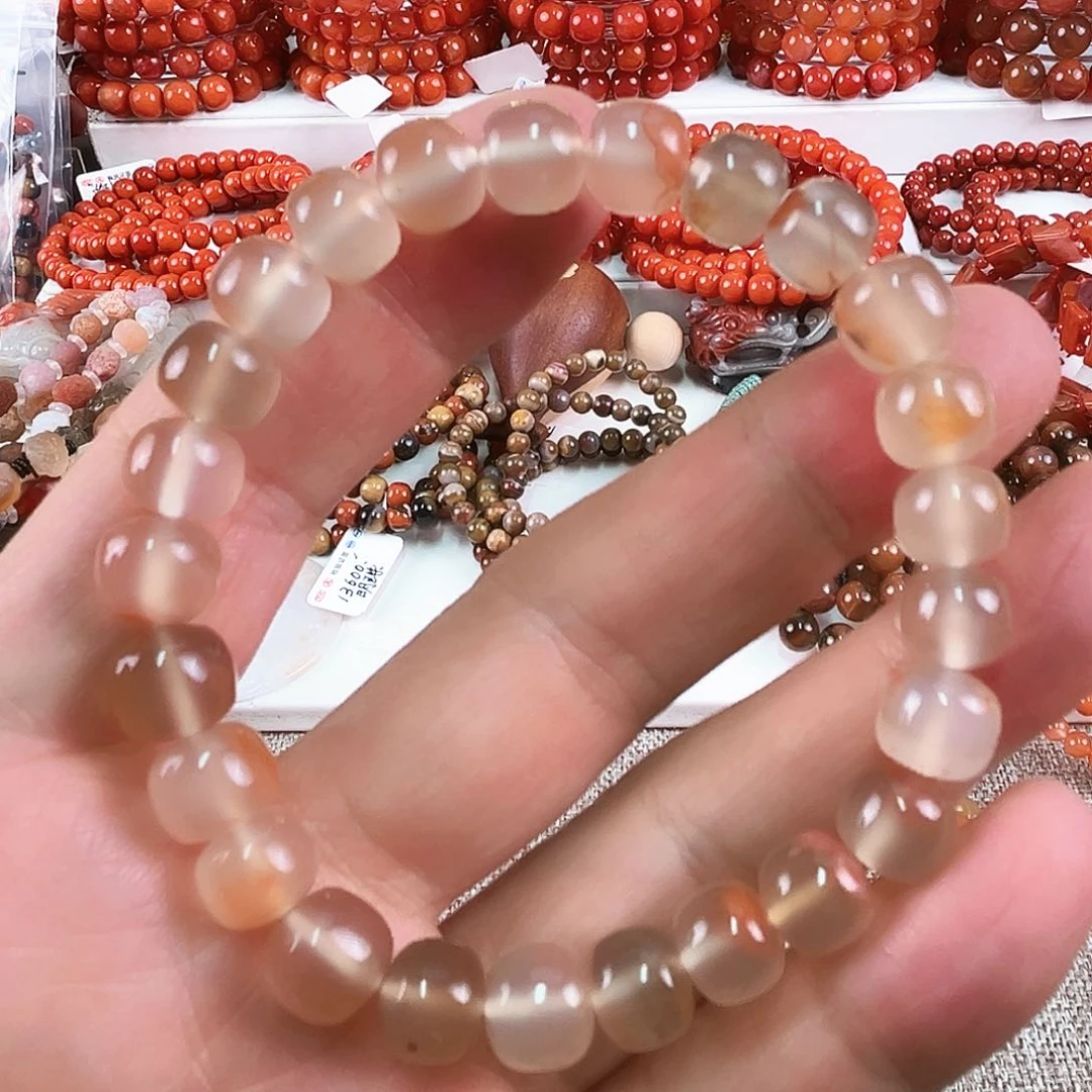 南红玛瑙手链合金
