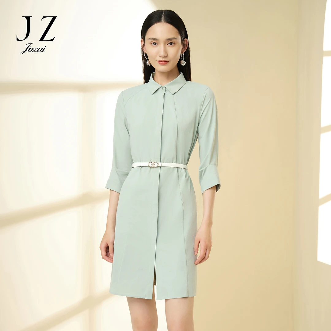 【丽公主专属】JZ玖姿JWCC40511商场同款休闲风衣女春款时尚中长款