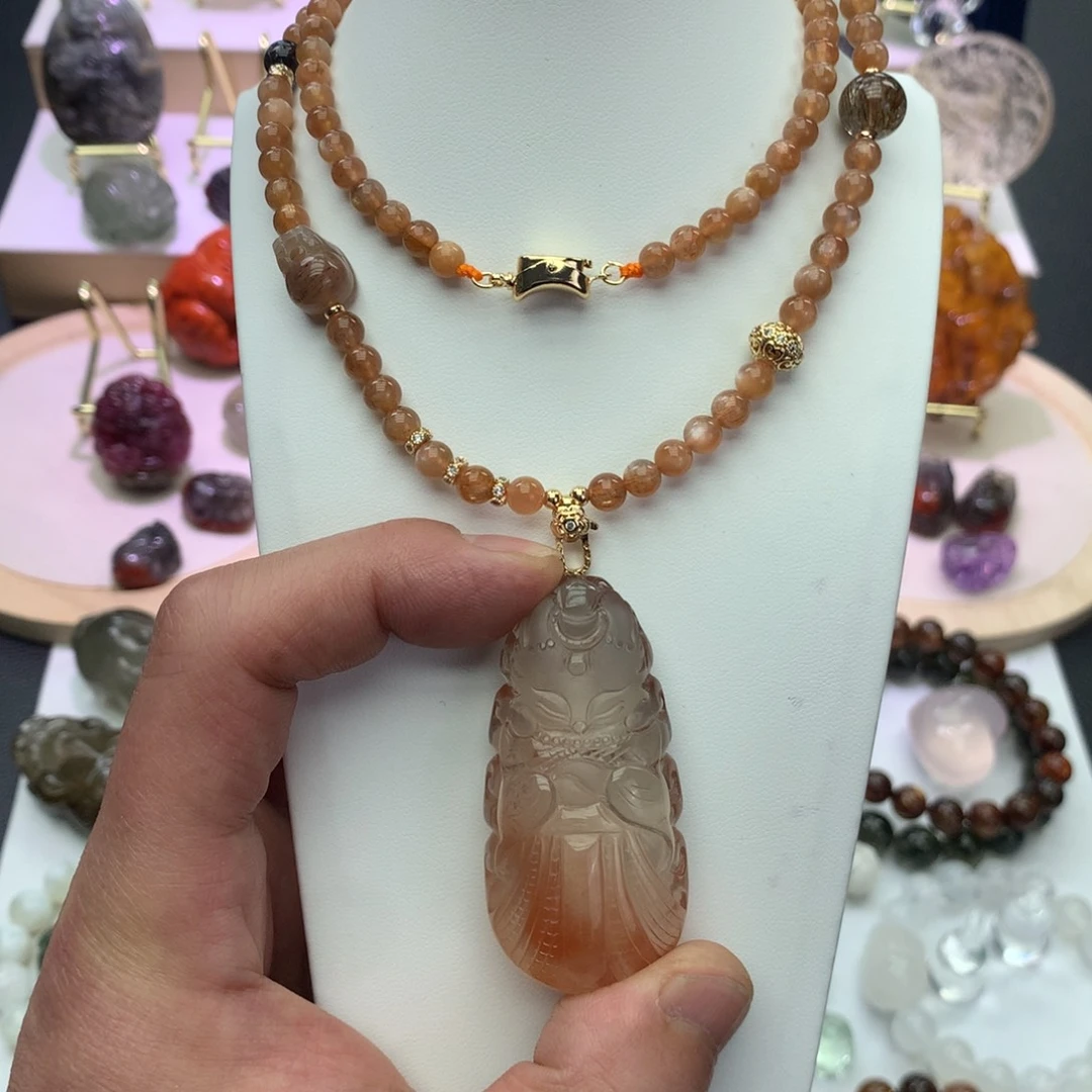 水晶颈饰未镶嵌吊坠