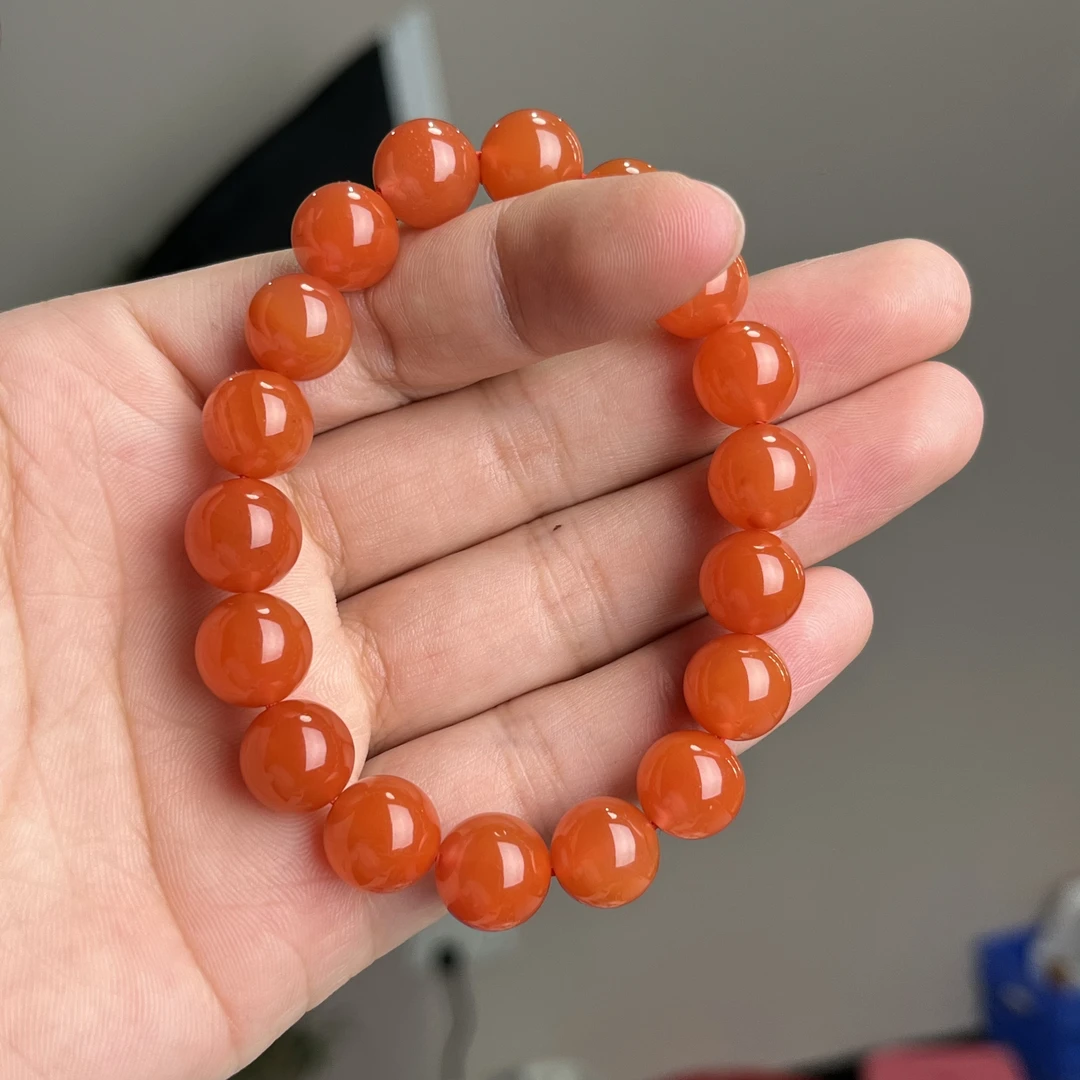 南红圆珠单圈约11-12mm