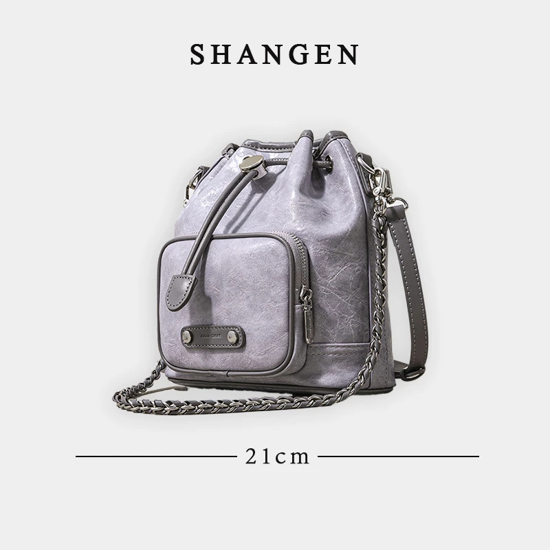 【云云甄选】SK-62872-紫/灰-轻奢时尚女士新款手提斜挎包