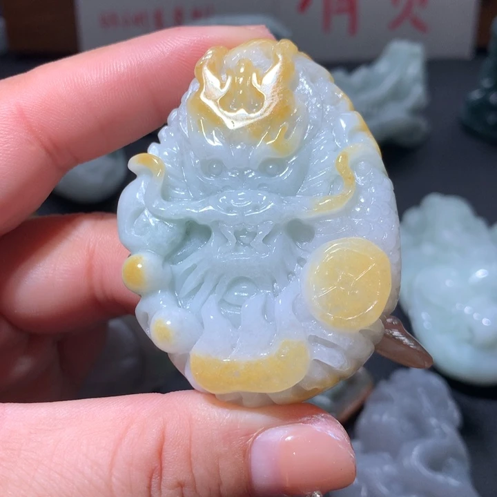 翡翠未镶嵌颈饰保真天然A货翡翠