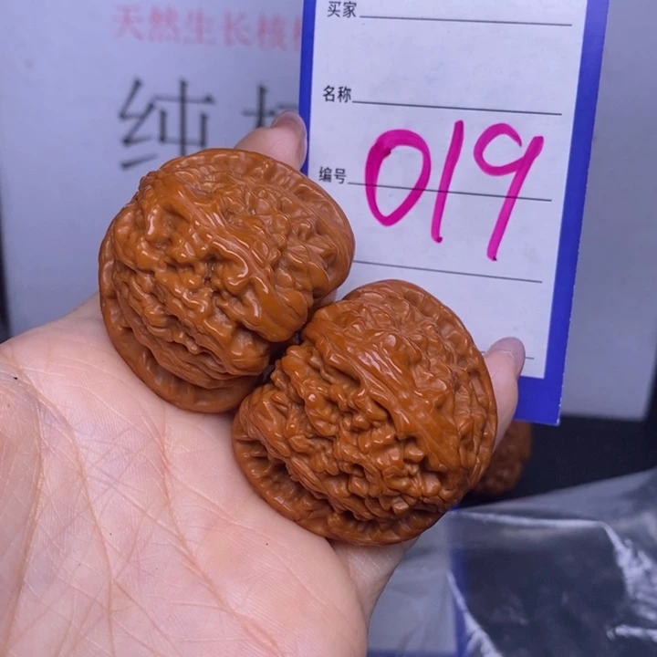 文玩核桃把件宗*019/42白狮子