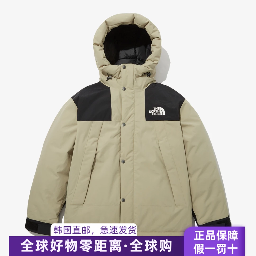 The North Face北面DRYVENT防风防雨羽绒服户外极寒鹅绒服连帽款