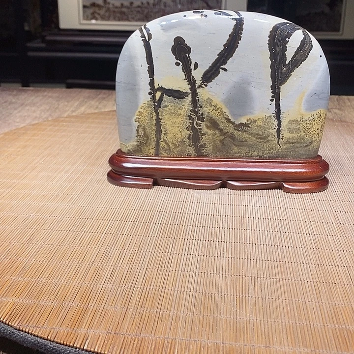 香榧木广西柳州国画石