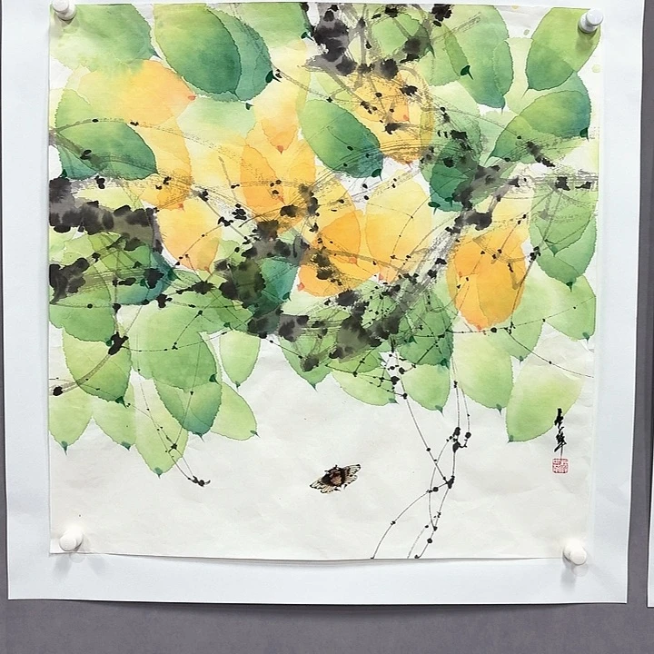 国画亲笔手绘放心去藏
