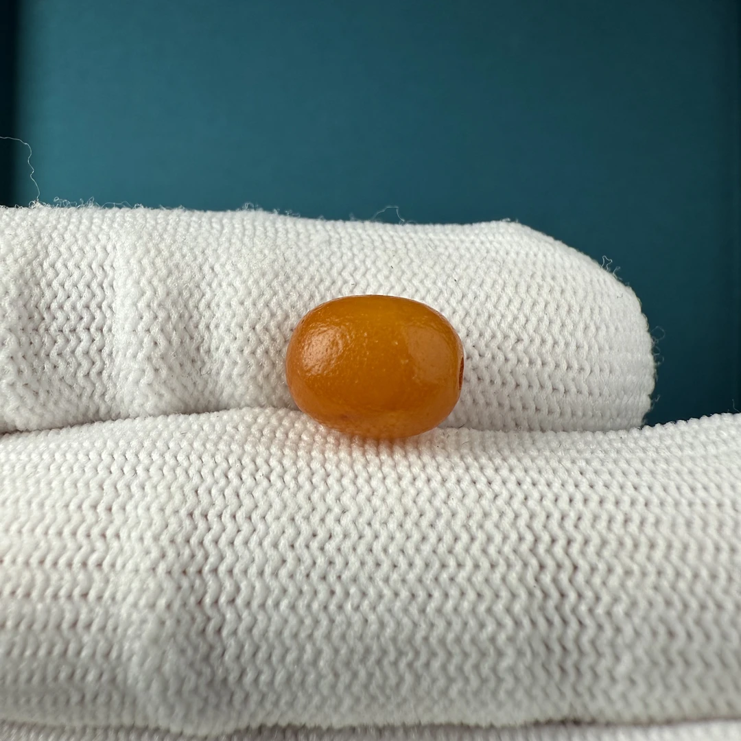 A8165天然原矿蜜蜡老蜡枣珠8.7*10.8mm支持复检假一罚十