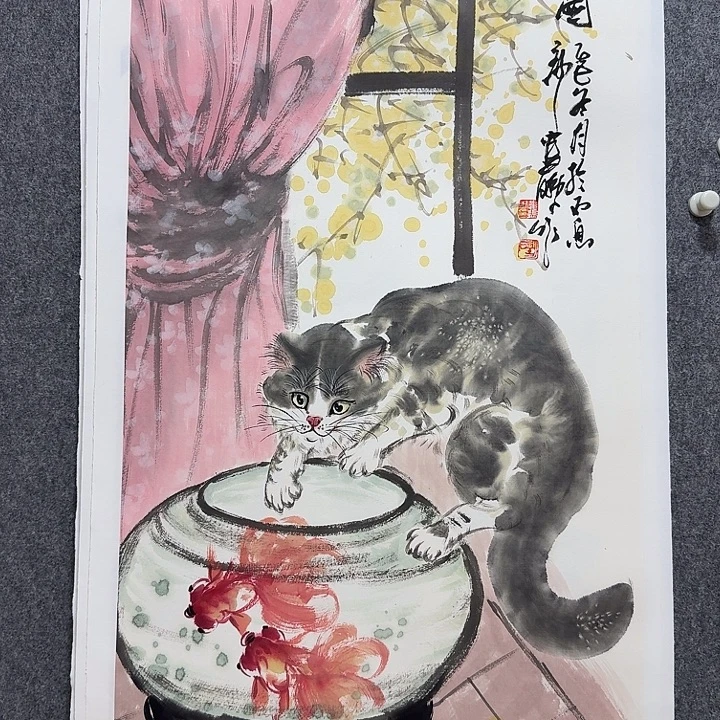 国画娄鹏老师手绘作品