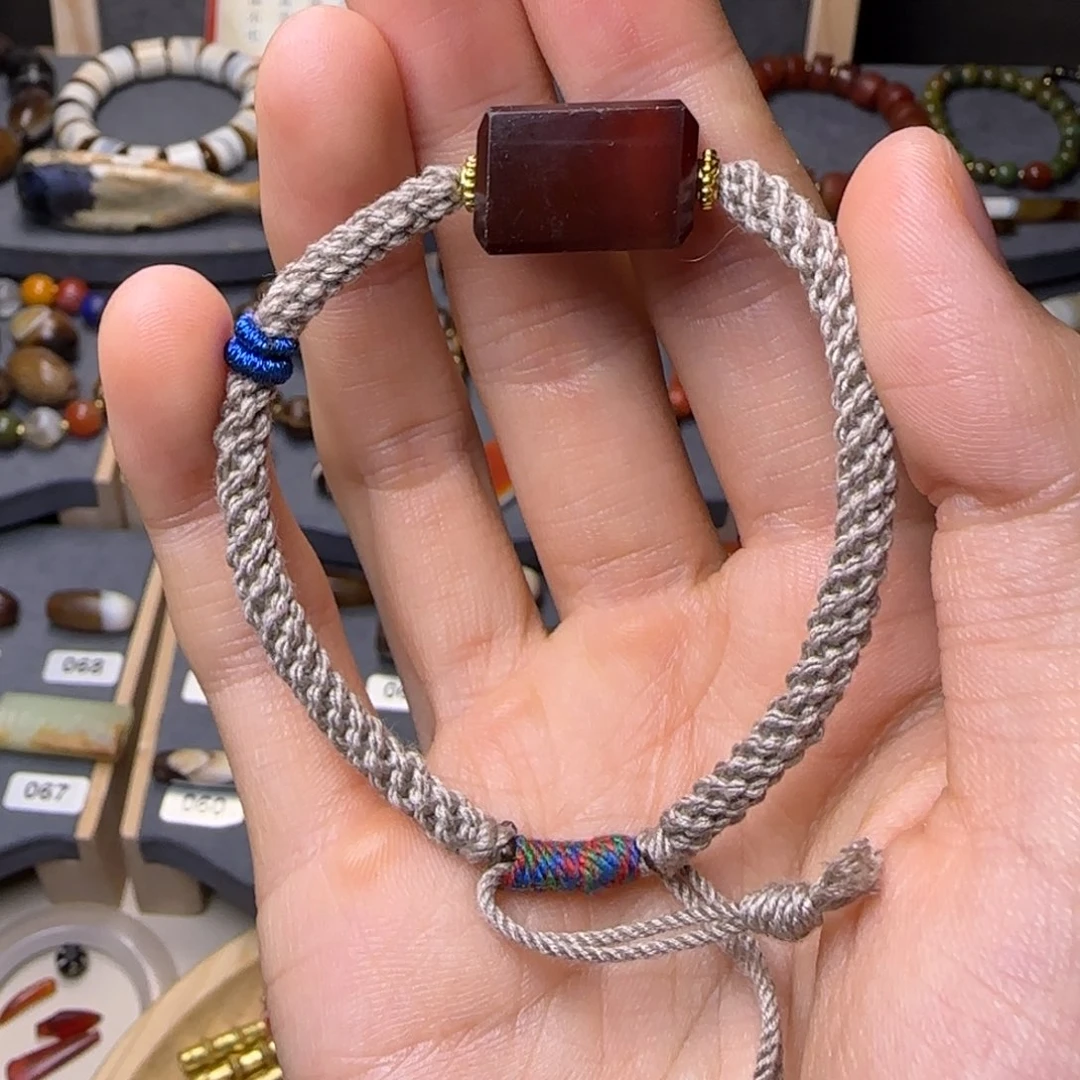 玛瑙/玉髓未镶嵌颈饰千岁玛瑙手链