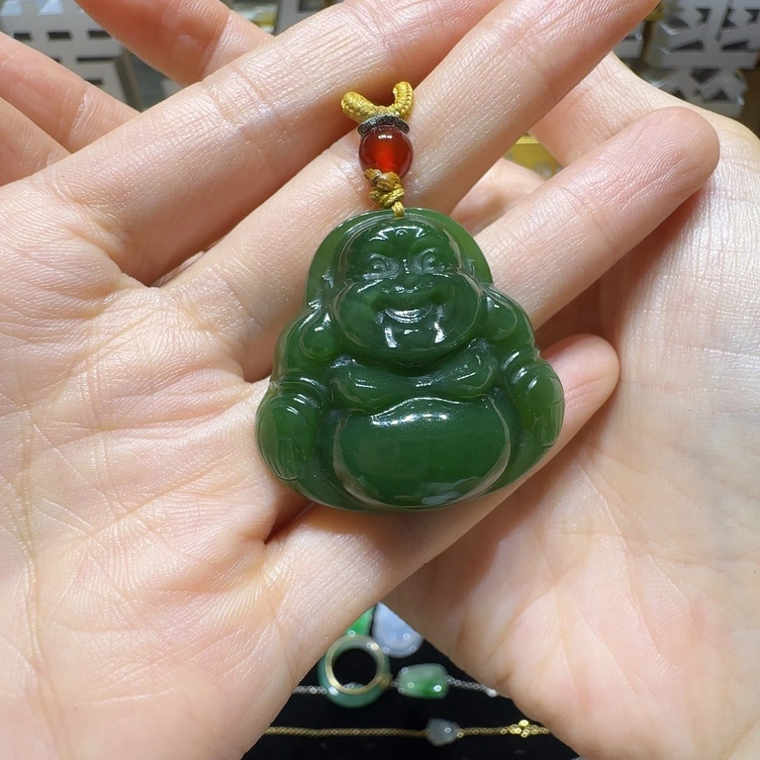 和田玉（碧玉）未镶嵌吊坠(不含链)