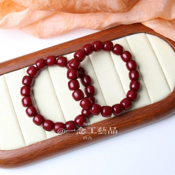 原创手作 砂砂红老型10*11 MM单圈 菩提根