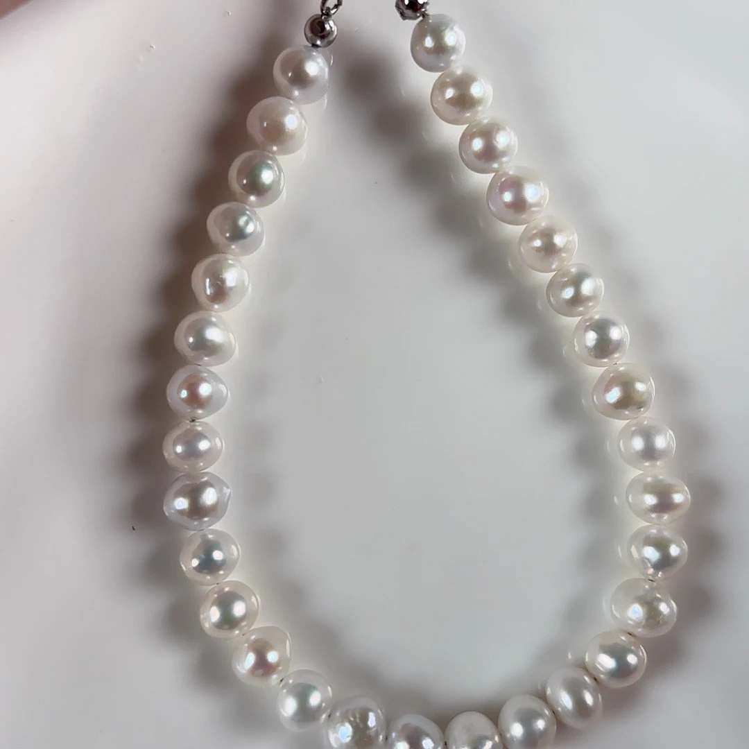 淡水珍珠手绳银S925镶嵌