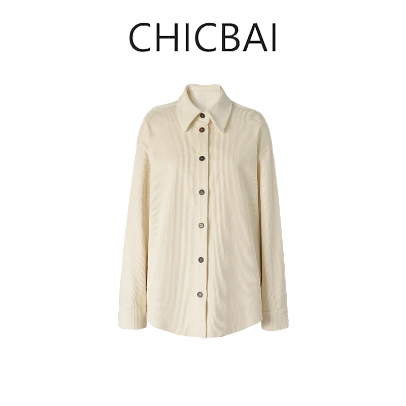 CHICBAI 灯芯绒衬衫S6397