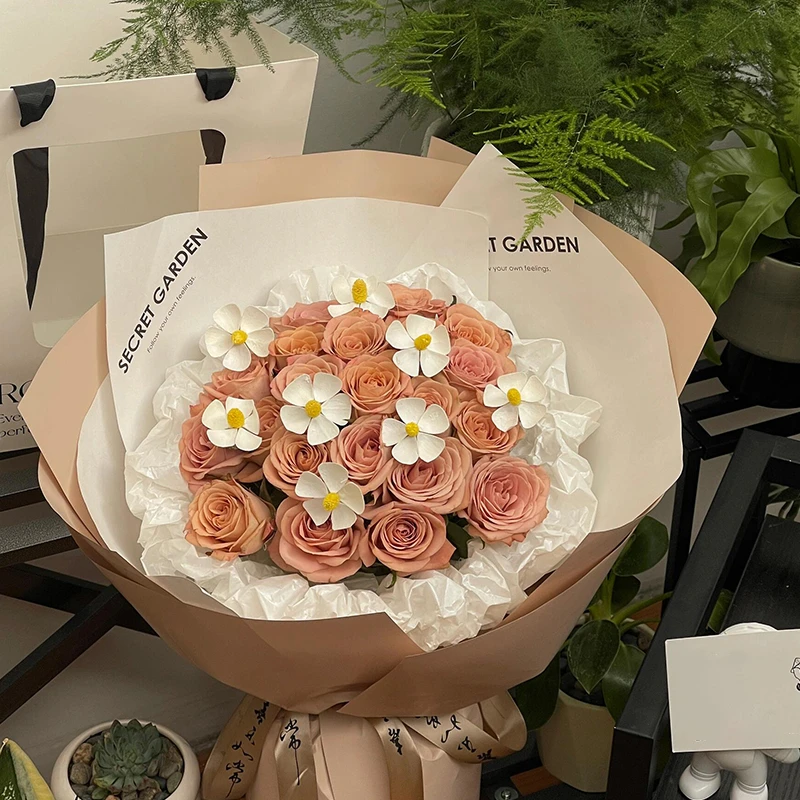 【束漫花艺】紫罗兰永生花干花真花鲜花包装花束装饰花艺diy资材