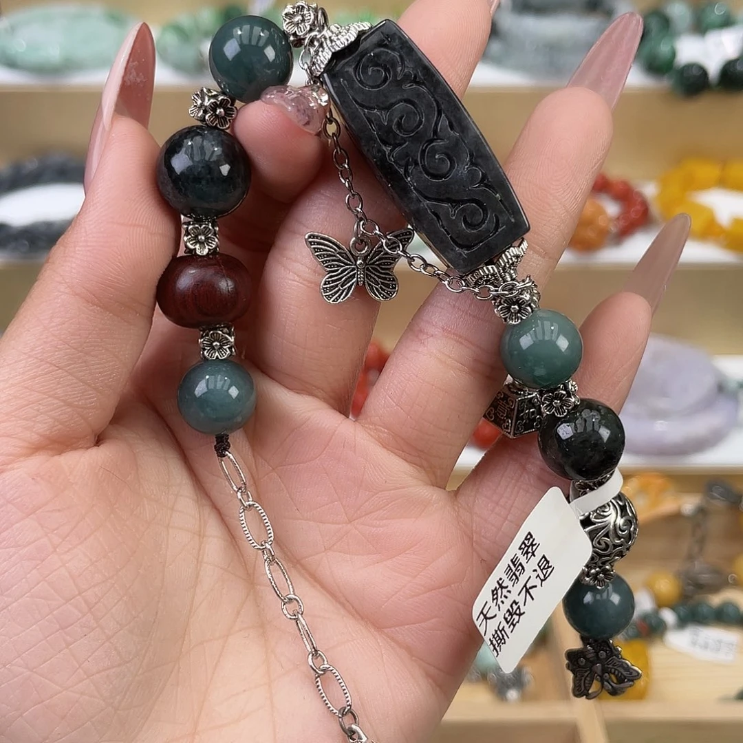 翡翠未镶嵌手链手链