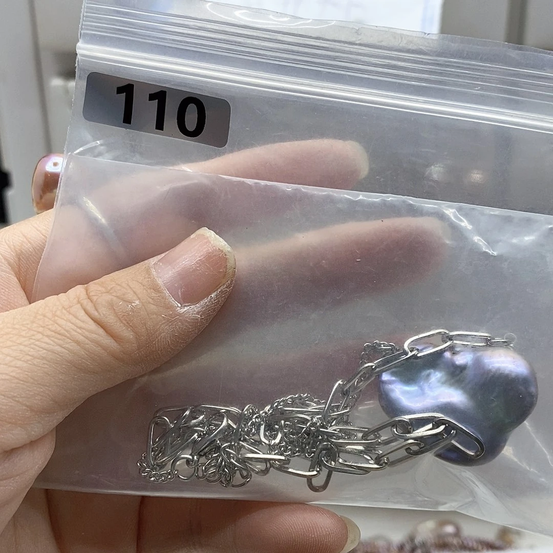 颈饰合金淡水珍珠