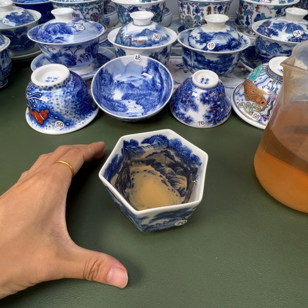 景德镇纯手工纯手绘茶具木木70