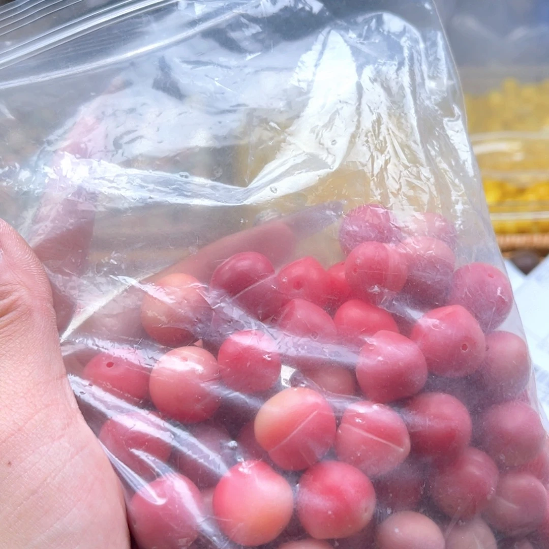 白玉菩提吊坠z16-17mm15颗。微瑕油桃