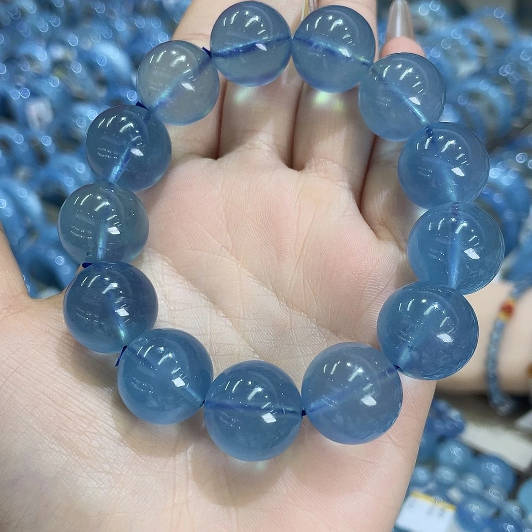 非金属蓝色海蓝手串