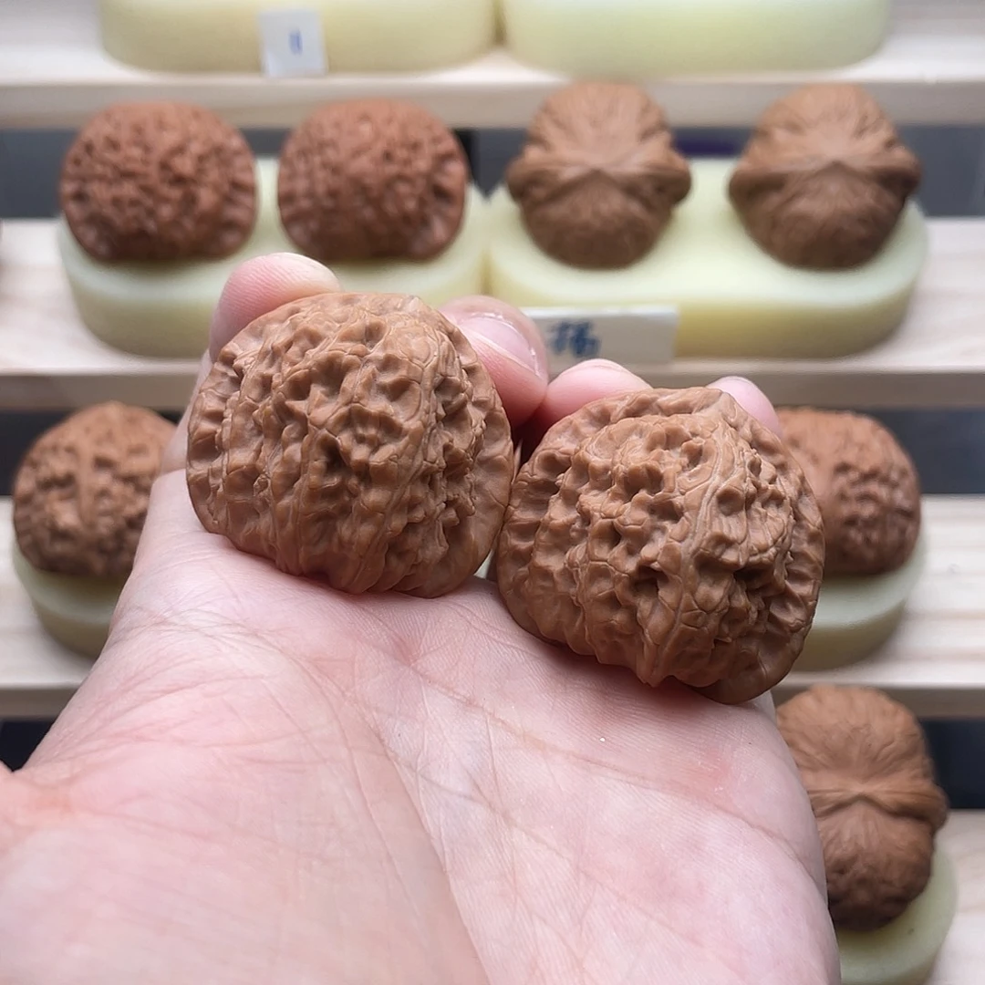 吊坠文玩核桃39全品三角白