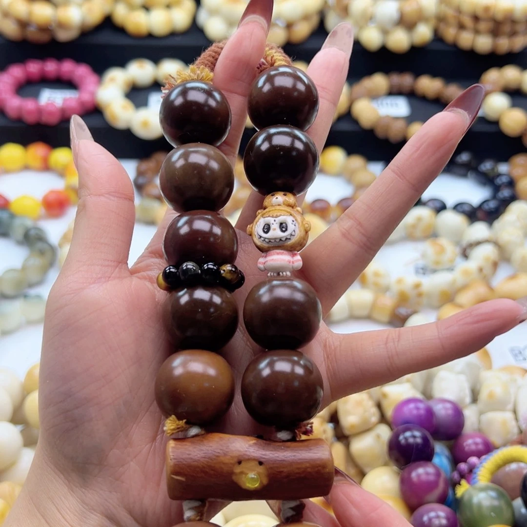 吊坠白玉菩提23-24卡干车干磨菩提➕根付配件