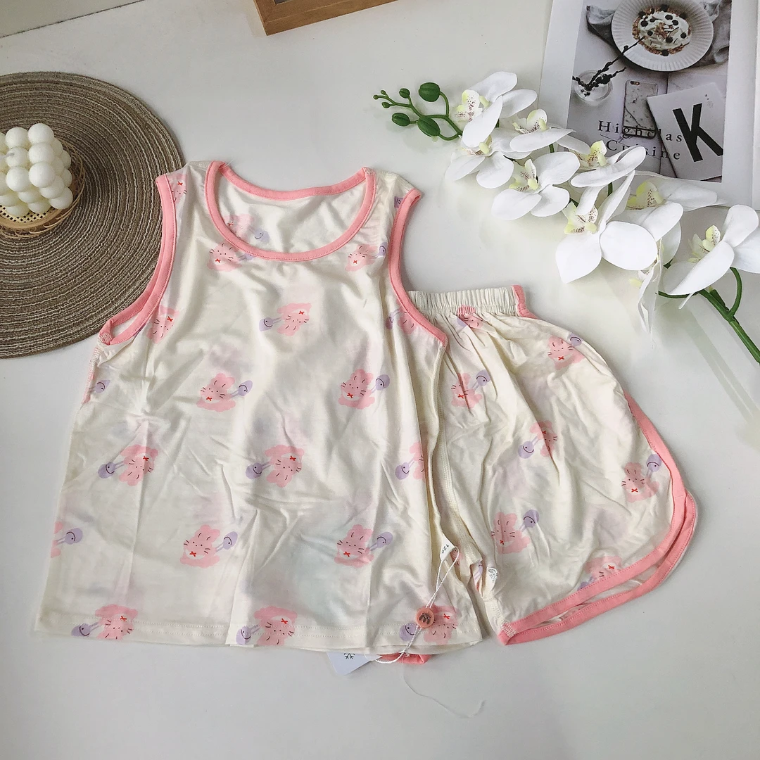 B29新款儿童夏冰凉无袖家居套装