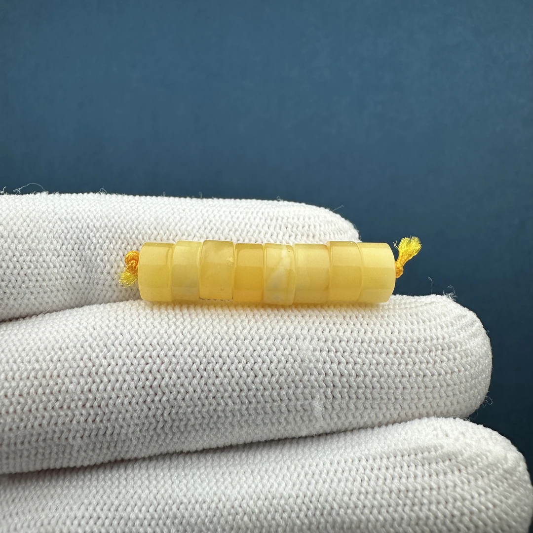 J3281天然俄料蜜蜡 隔片套装7.4mm一物一图实物拍摄假一罚十