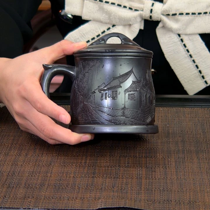 茶杯紫砂高货放漏