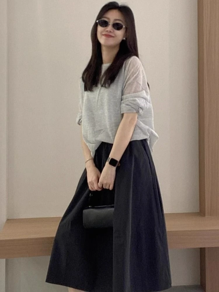 新款慵懒风防晒长袖衬衫上衣气质百搭高腰显瘦酷飒风女装高级感