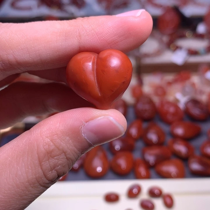 南红玛瑙合金珠宝半成品屁桃1