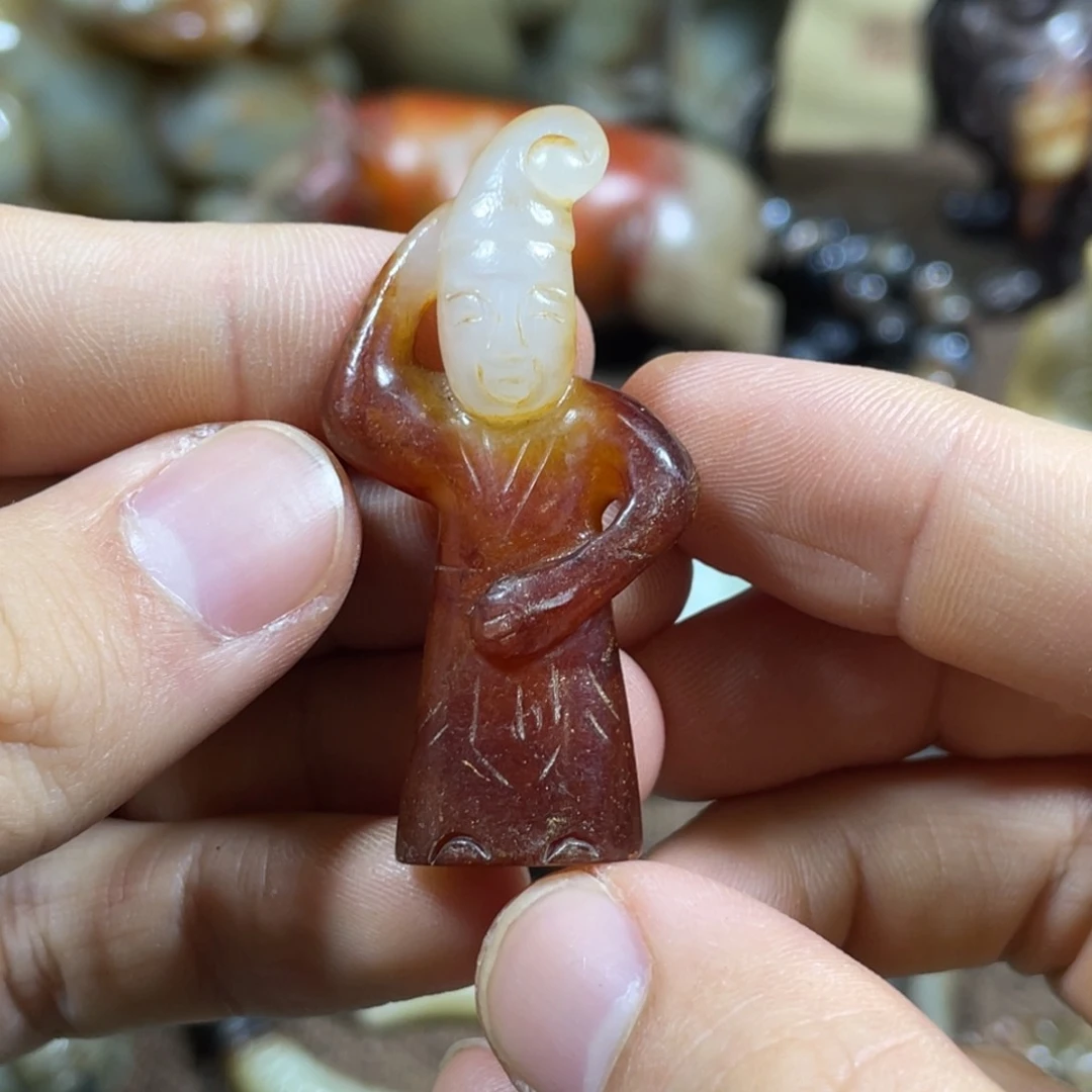 和田玉未镶嵌吊坠(不含链)
