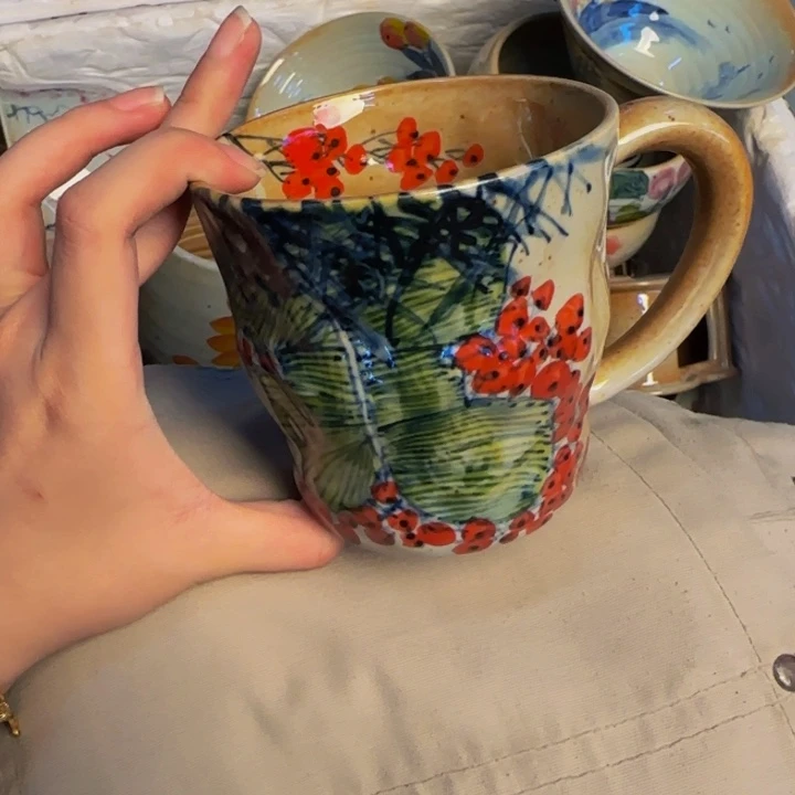 瓷片景德镇陶瓷手工手绘