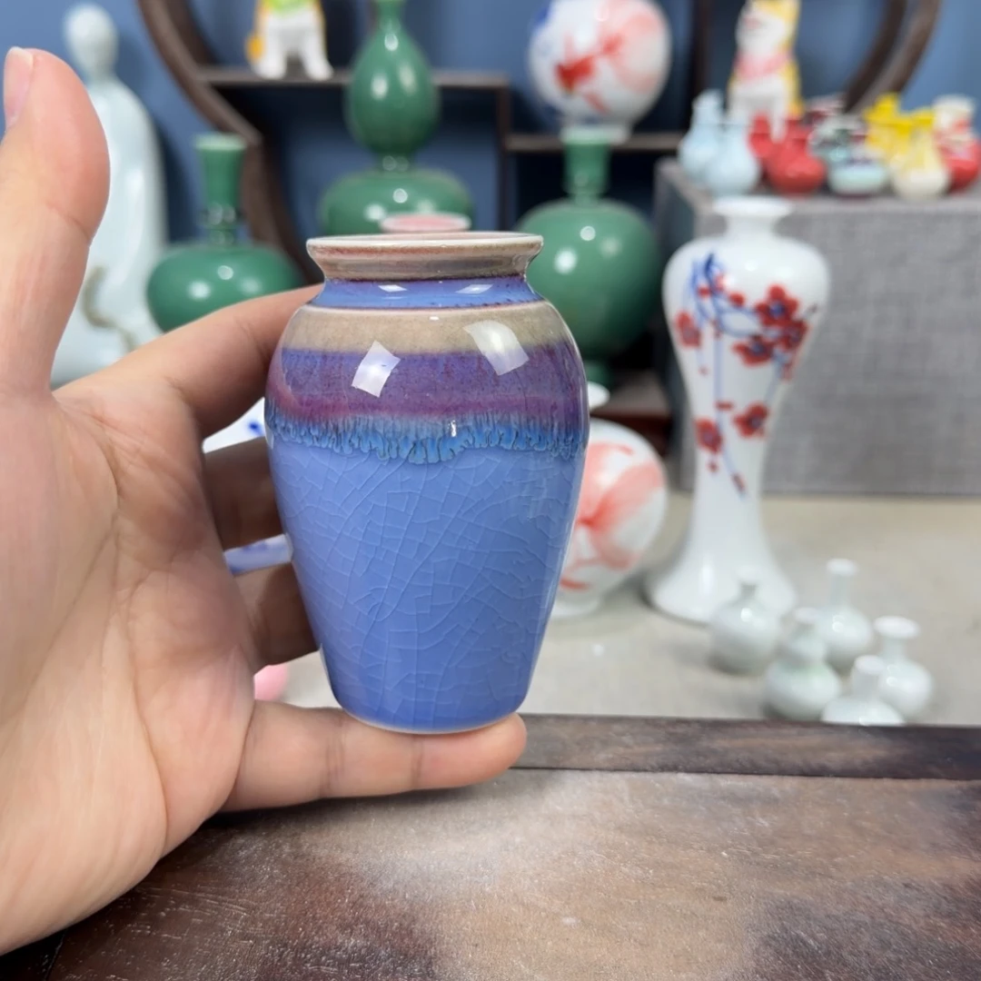 陶瓷手工小花器摆件