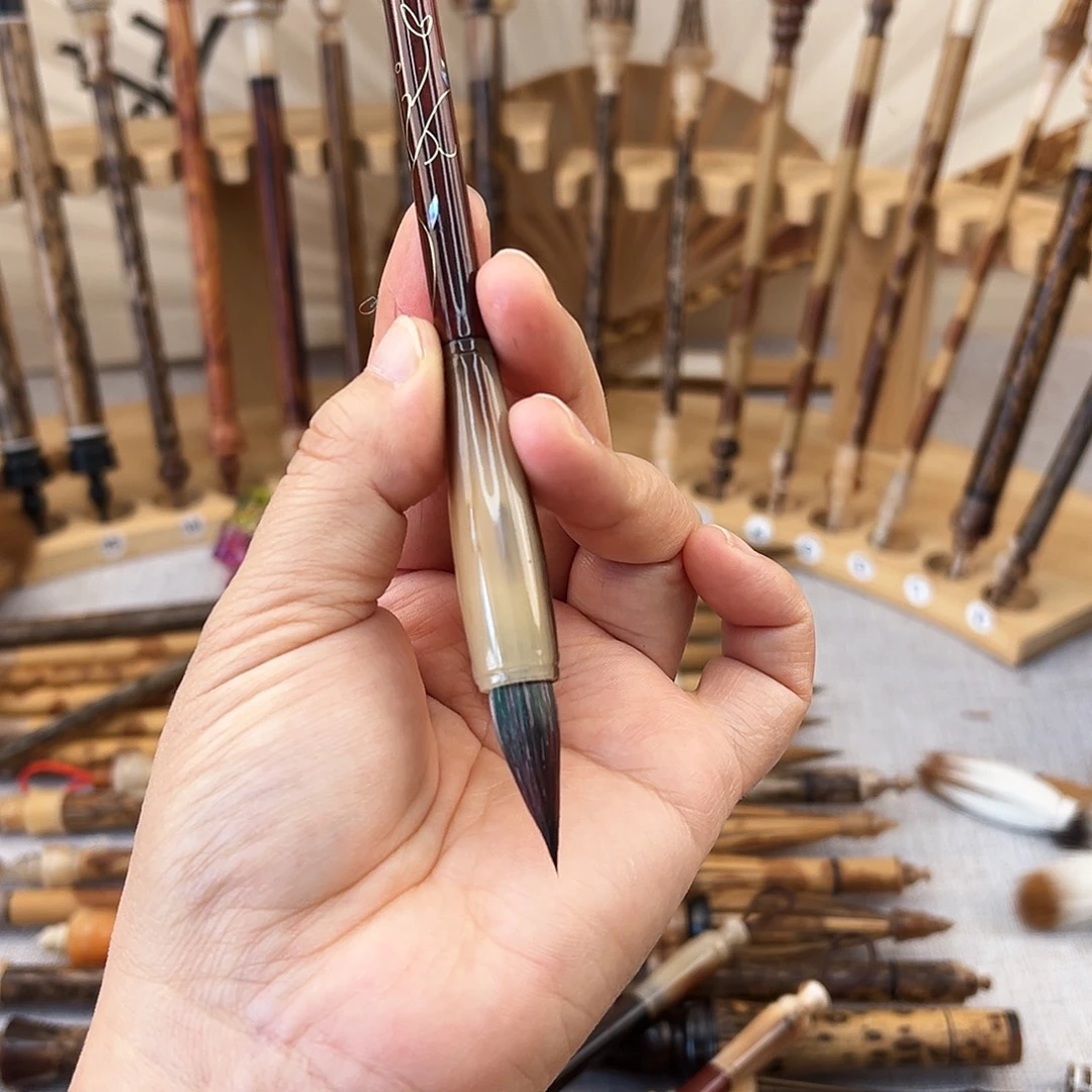 孔雀毛笔口径.09出锋2.5