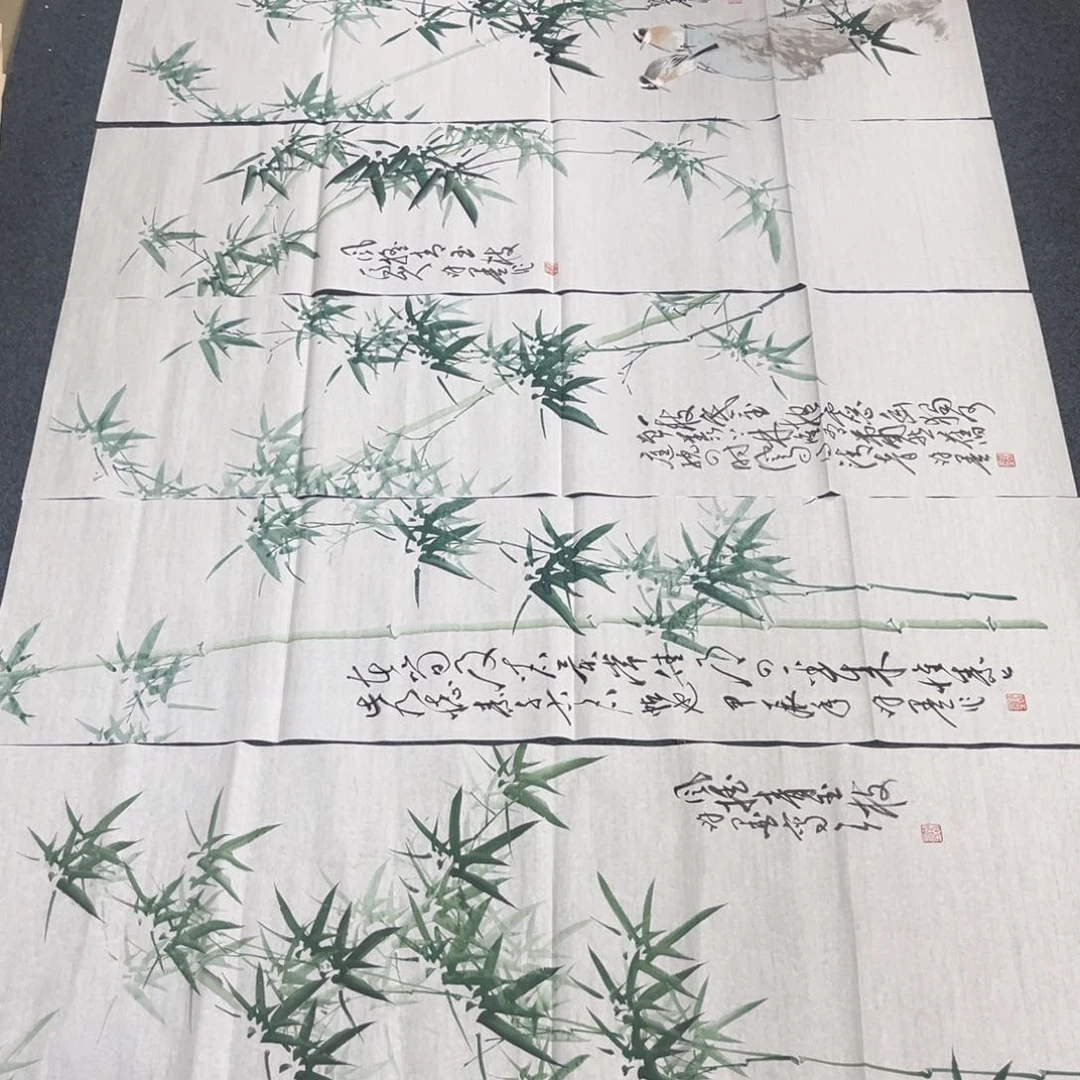 国画绘画作品多次