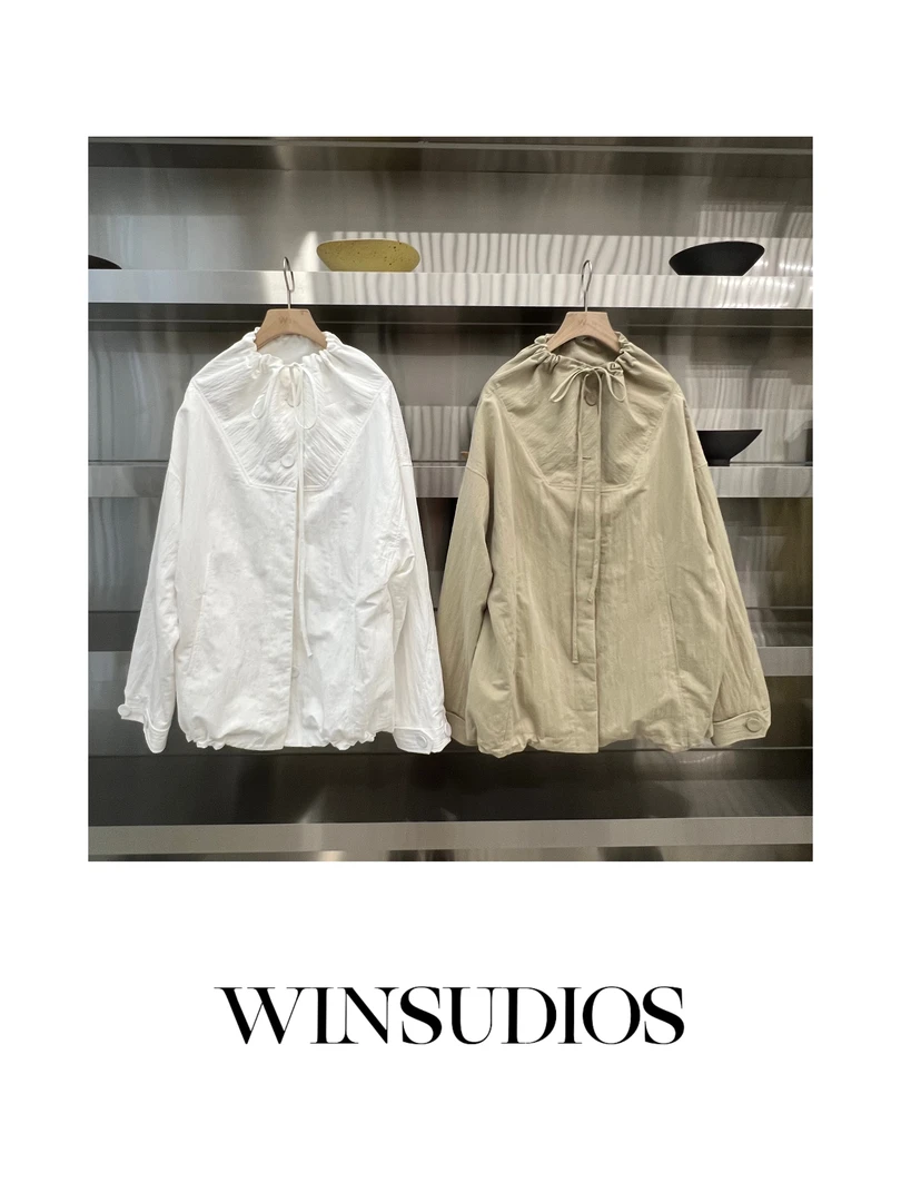 变奏摩登【WIN小众定制款】抽绳领口外套