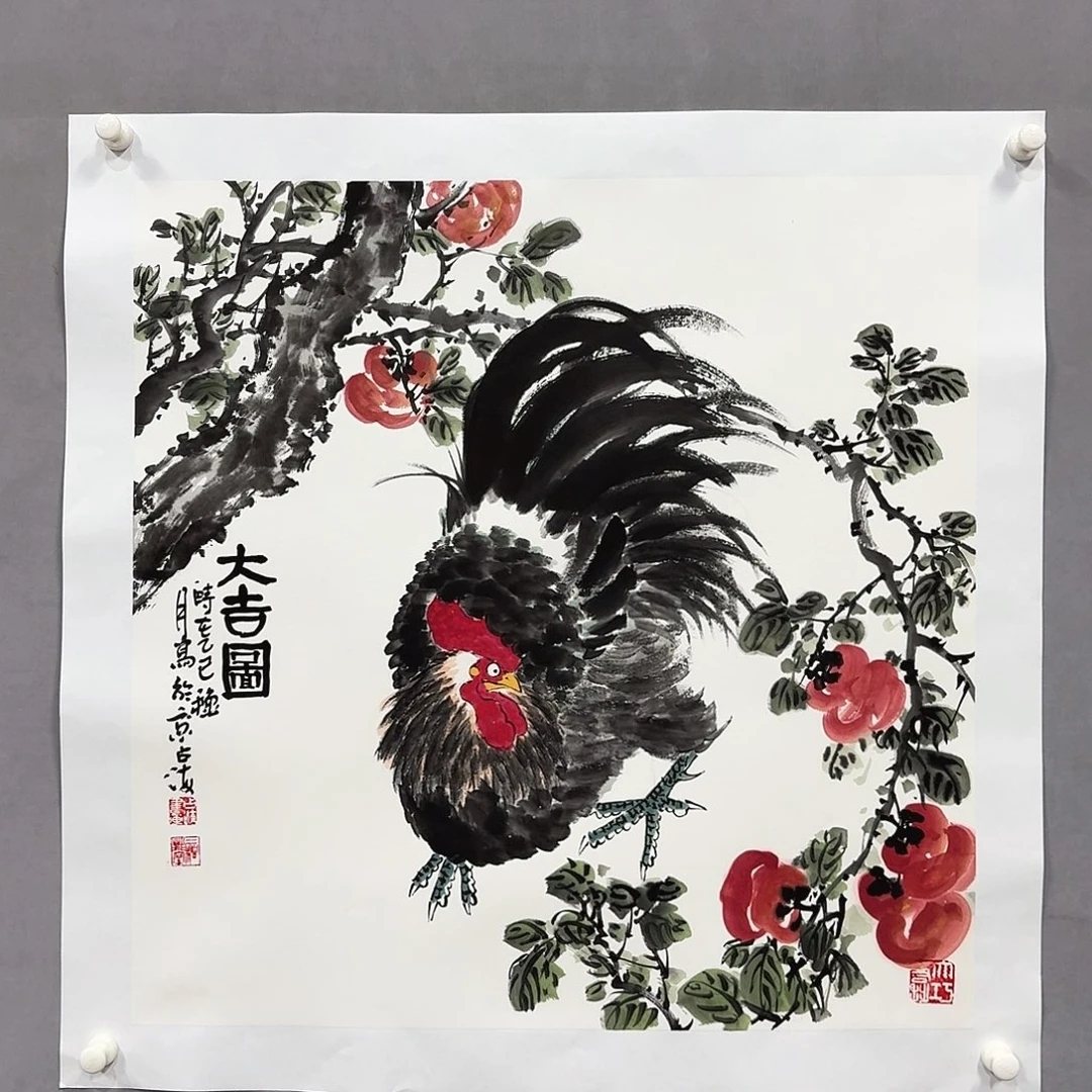 国画亲笔手绘放心去藏