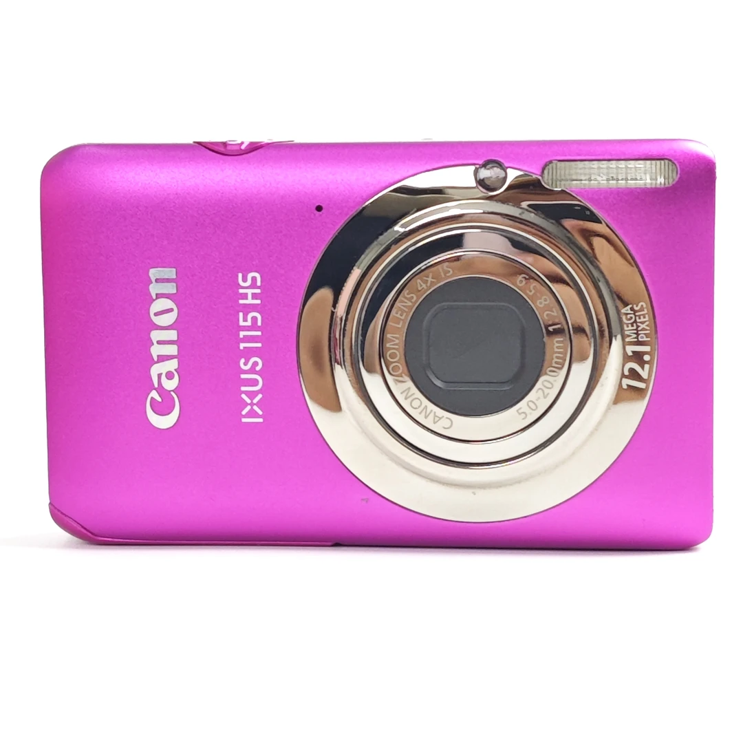 95新 Canon/佳能 ixus115原盒玫红色冷白出片带淡肤实况1200w像素