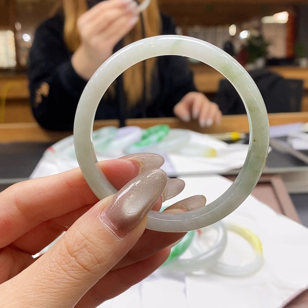 翡翠未镶嵌手镯55-57