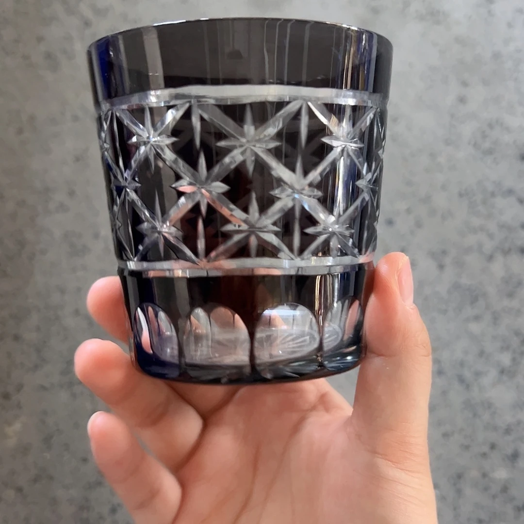 平底款水晶玻璃微瑕一个