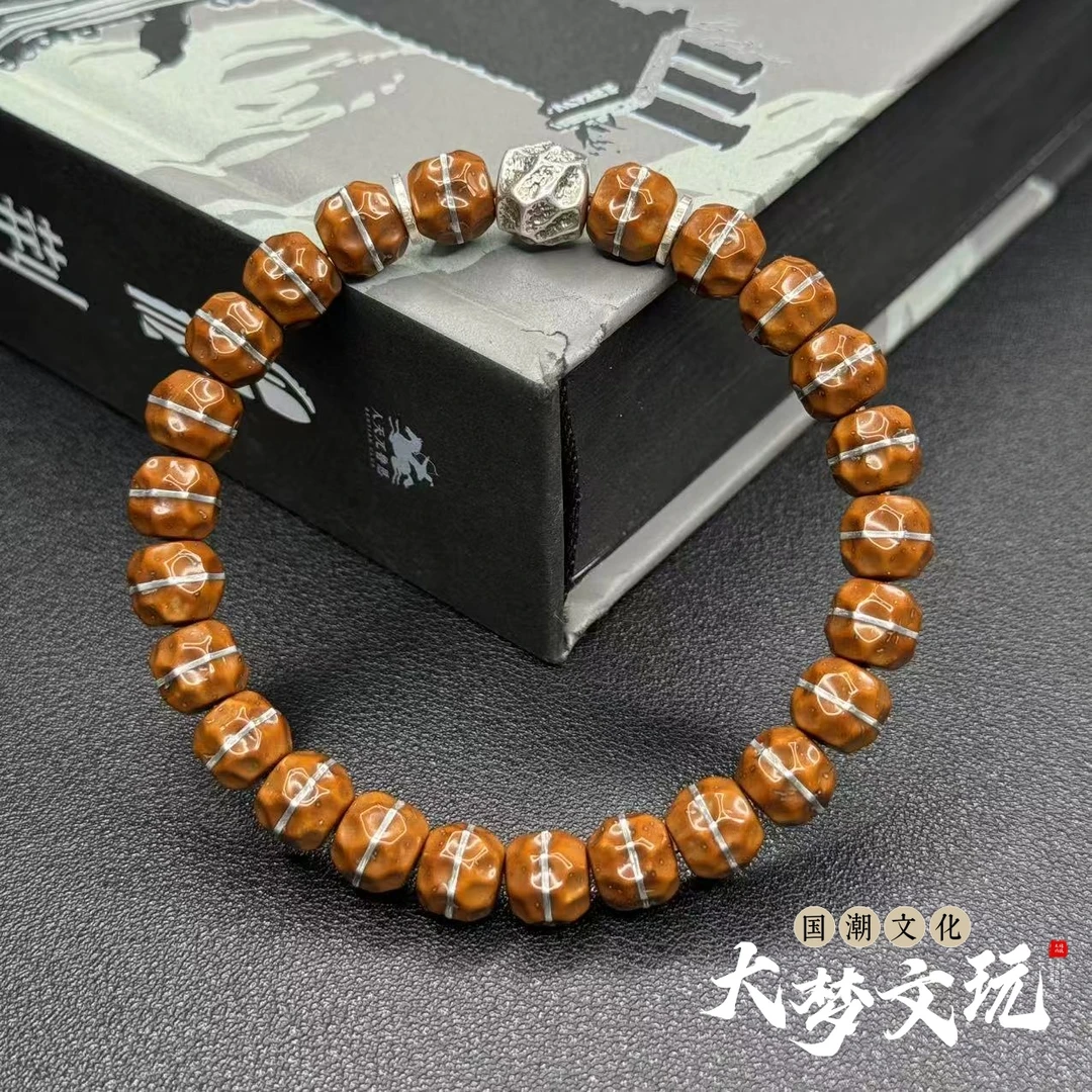 大梦【银相】——9mm实心紫金鼠无相设计款/精工镶嵌/独特设计/时尚