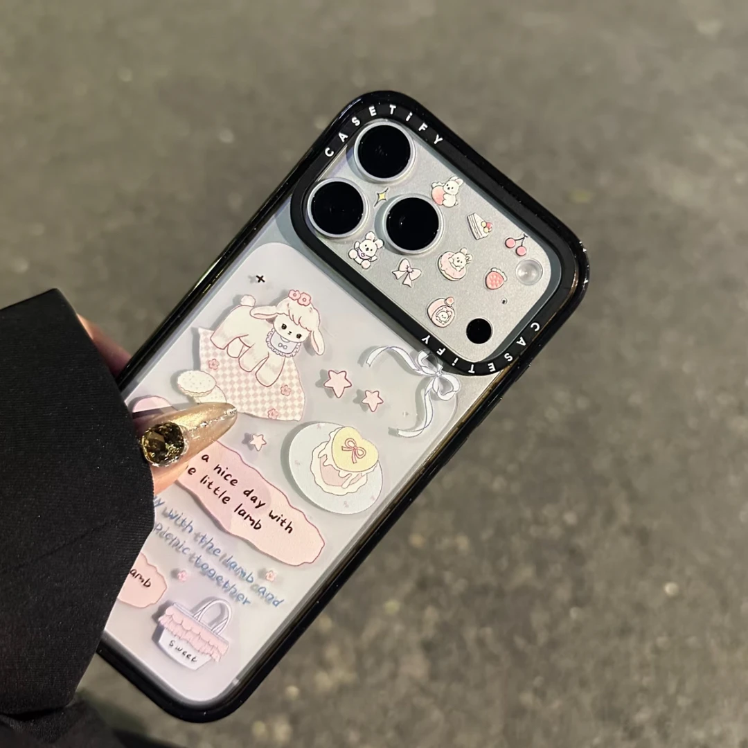 CASETi联名咩咩春游17Promax适用iPhone16ProMax苹果14卡通可爱