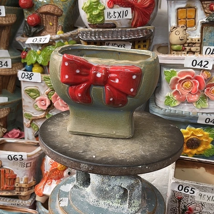 粗陶材质多肉花盆