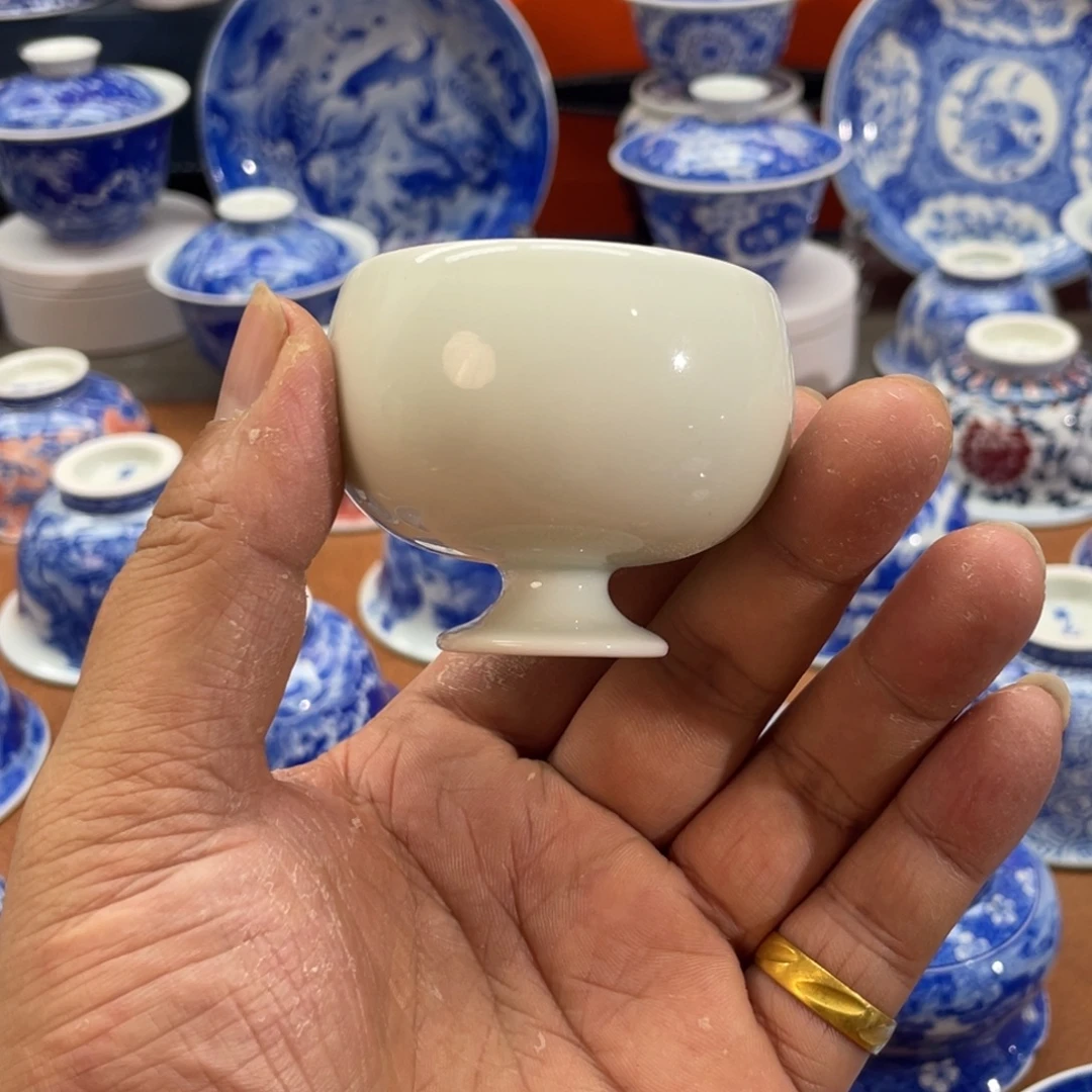 陶月楼 柴窑 苹果杯