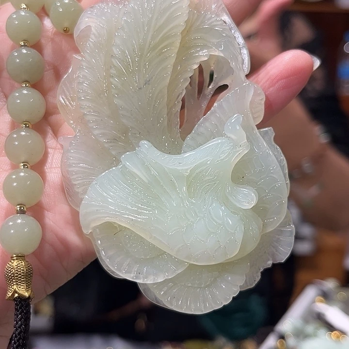 未镶嵌岫玉毛衣链