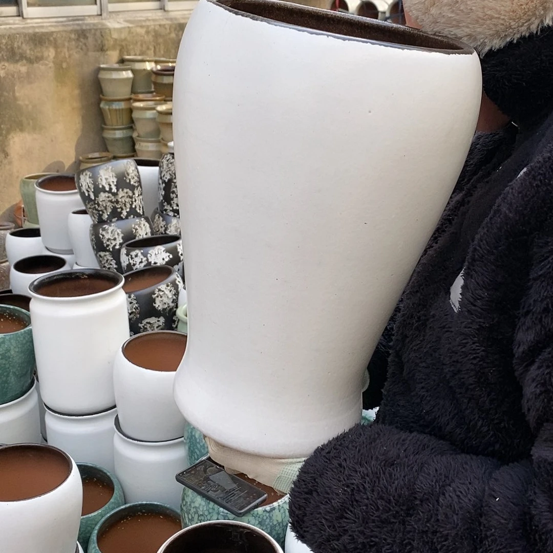 紫砂花盆正品口18高32