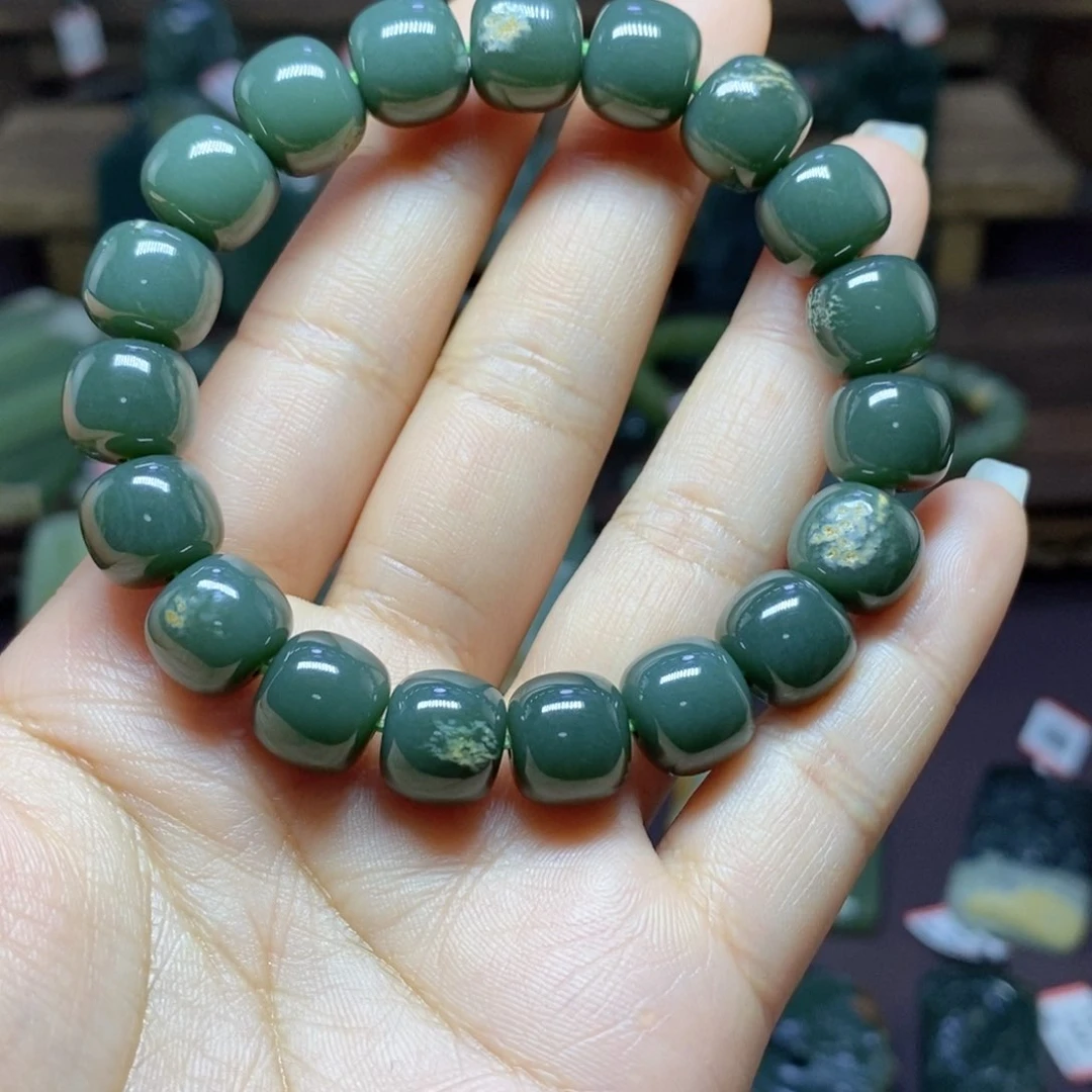 岫岩河磨玉（透闪石质玉）手链未镶嵌玉*儿